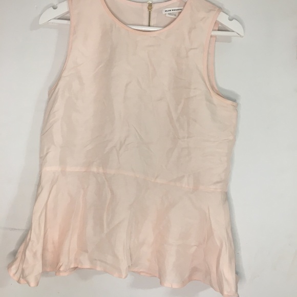 Pastel Pink Club Monaco Peplum Top - Picture 3 of 4